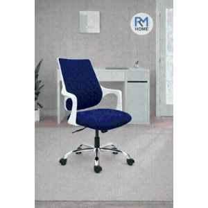 RM HOME Junaya Cushion Medium Back Blue Executive Chair
