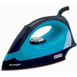 Usha Avenger 1100W Plastic Green Dry Iron with Non-Stick Coated Soleplate