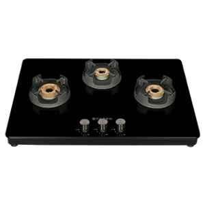 Faber NiOS DLX 603 3 Burners Manual Toughened Glass Top Cooktop, 106.0648.491