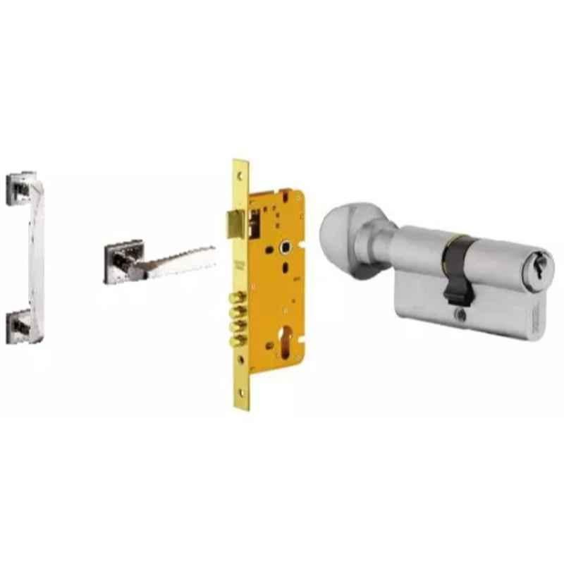 Dorset Hermes Stainless Steel Door Handle Lock Set for Left Hand Side, MD HEM 07 SS (L)