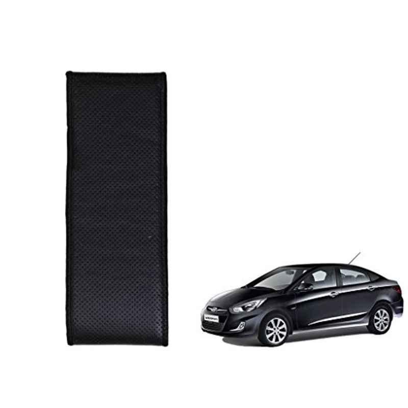 Kozdiko Black Car Steering Cover for Hyundai Verna Fluidic