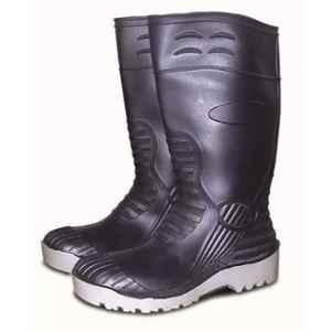 Duckback SRPLDEST1034 Economy PVC Soft Toe Black Work Safety Shoes, BE-BLK-SS, Size: 6
