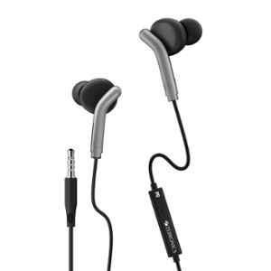 Zebronics Zeb-Bro 3.5mm Black In-Ear Wired Earphone with Mic, 1.2 Cable, 10mm Drivers