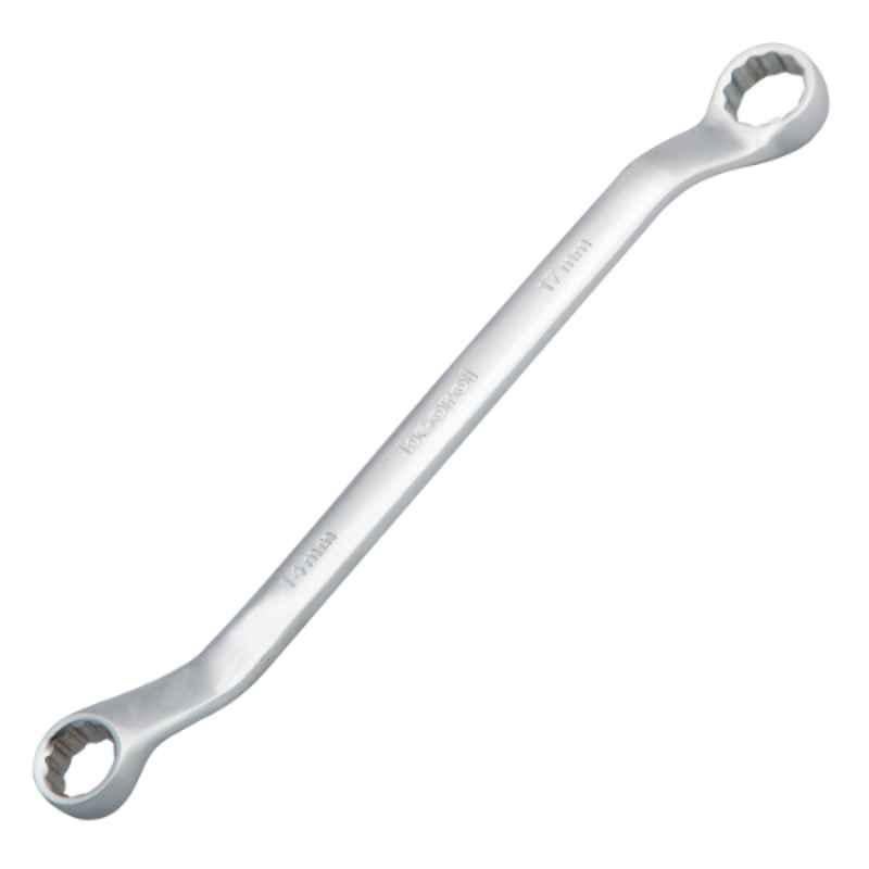Beorol 14x17mm Cr-V Steel Double Ring Offset Spanner, KOK14x17