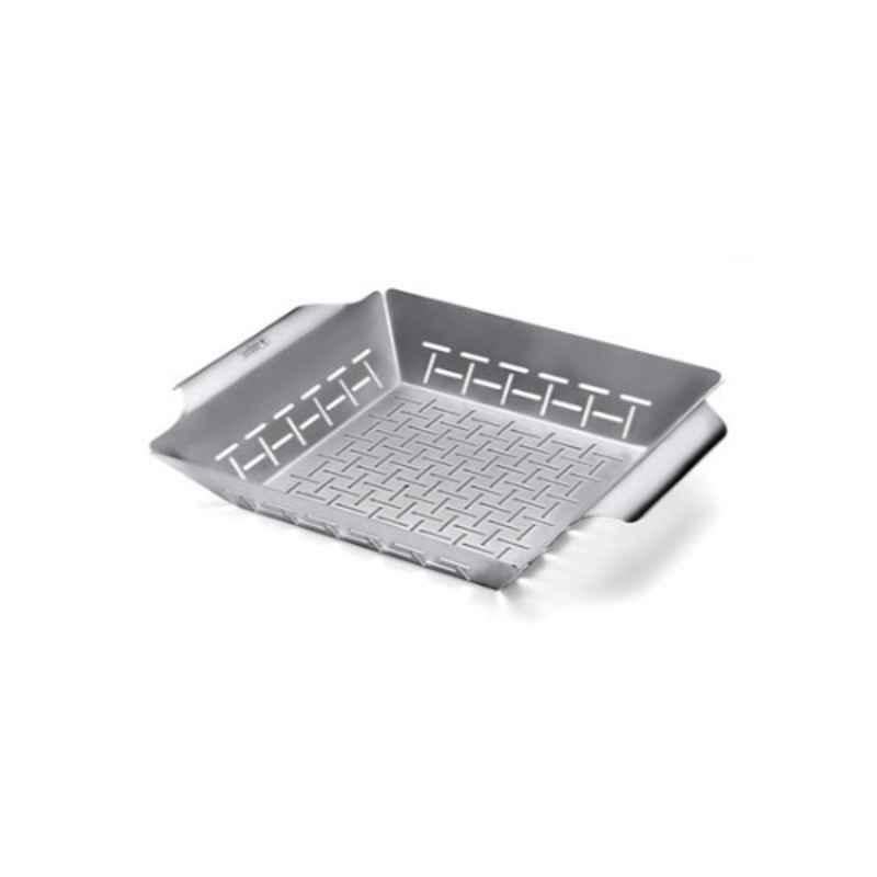 Weber 13.8x2.5x11.8 inch Silver Vegetable Grill Basket, 6434