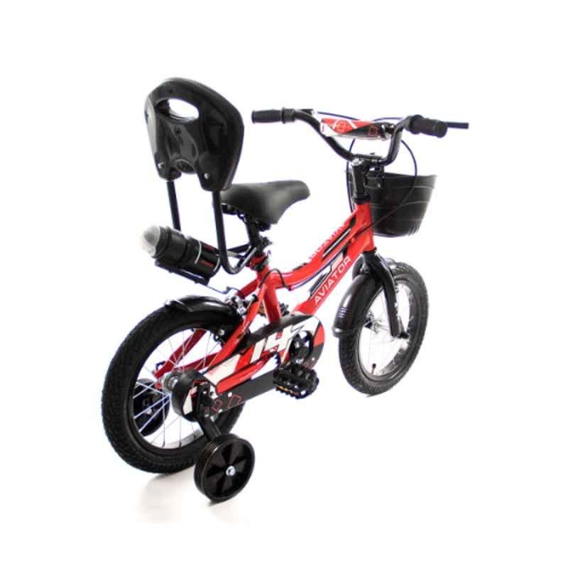 Caya Aviator-14 Smart Red BMX Adjustable Handle Kids Cycle, Tyre Size: 14 inch