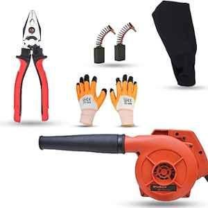 Walkers 800W Plastic Red Electric Air Blower with Carbon Brushes, Gloves & 8 inch Plier, WKCB309