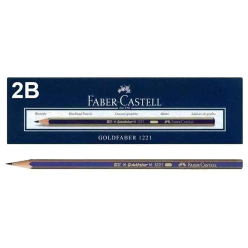 Faber Castell GOLDFABER 1221 2B Graphite pencil, 112502