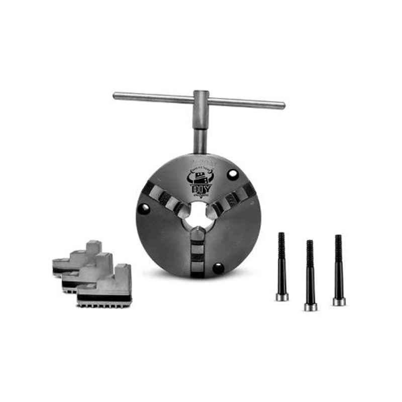 DIY Engineers 8 inch 3 Jaws Self Centring Chuck with 2 Set Of Jaws Reverse And Forward