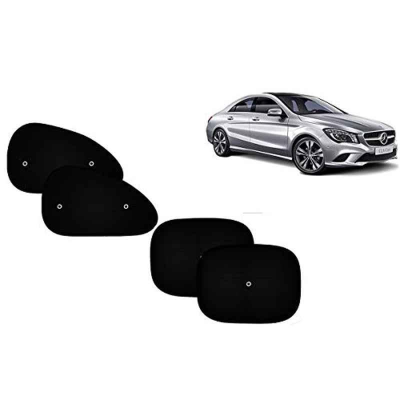 Auto Pearl 4 Pcs PVC & Mesh Black Window Side Sun Shade Set for Mercedes Benz CLA-Class