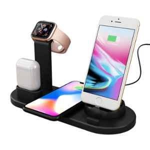 pTron Bullet WX4 Black Multi-Function Wireless Charging Stand for iOS Devices