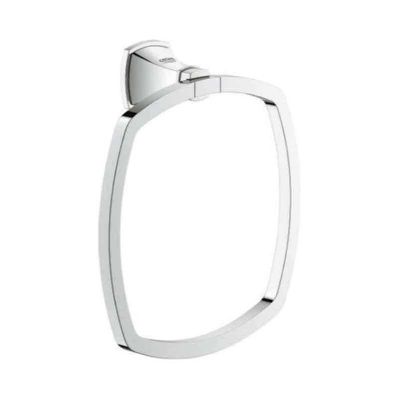 Grohe 205mm Stainless Steel Silver Towel Ring, 40630000