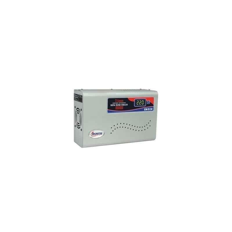 Microtek EM 5130+ 130-300V Digital AC Voltage Stabilizer for Upto 2 Ton AC with 3 Years Warranty