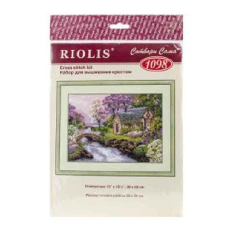 Riolis 15x10.25 inch Spring View Counted Cross Stitch Kit