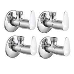 Fastgear Fusion Stainless Steel Silver Chrome Finish Angle Valve, FG1716 (Pack of 4)