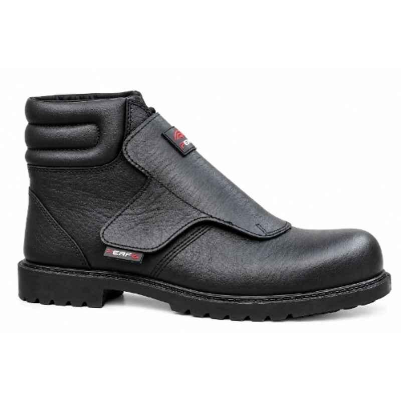 Perf Heat Weld Leather Steel Toe Welding Safety Shoes, Size: 9