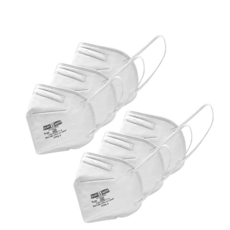 Vijay Sabre FFP2-S N95 5 Layer Non Woven Disposable Mask with Ear Loop (Pack of 6)