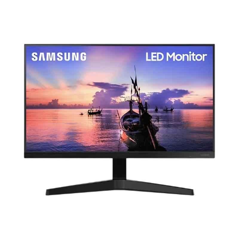 Samsung 24 inch IPS Panel Dark Blue & Grey Flat LED Monitor with 3 Sided Borderless Design, LF24T352FHWXXL