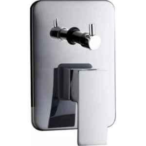 IRIS Brass Chrome Finish High Flow Square Diverter Full Set, ZXR83100