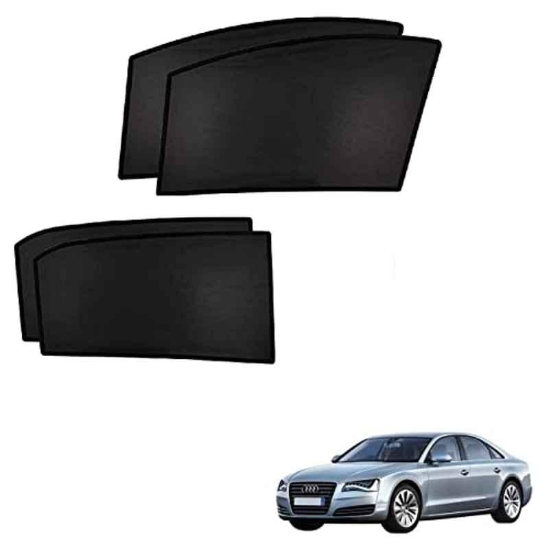 Kozdiko 4 Pcs Custom Fit Non Magnetic Curtains Mesh Car Sun Shade Set for Audi A8