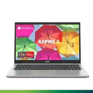 Acer Aspire 3 AMD Ryzen 5 7520U Quad-Core Processor 15.6 inch FHD Display Pure Silver Thin & Light Laptop with 8GB/512GB SSD Windows 11 Home & MS Office, A315-24