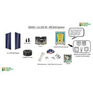 Solar Universe India 650VA Solar Inverter & 2 Pcs 335W Polycrystalline Solar Panel Combo (Pack of 2)