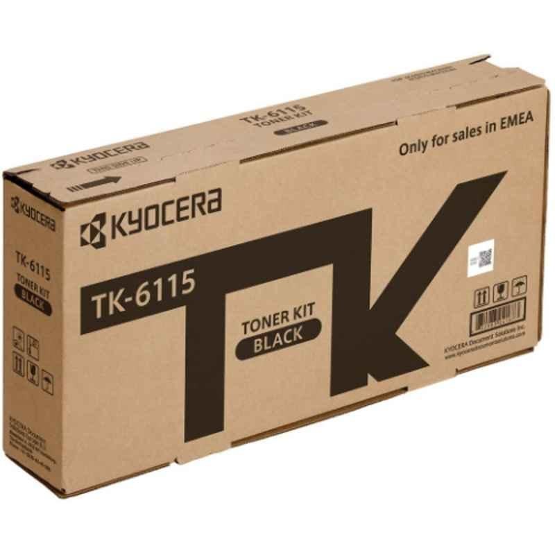 Kyocera 15000 Pages Black Toner Cartridge, TK-6115