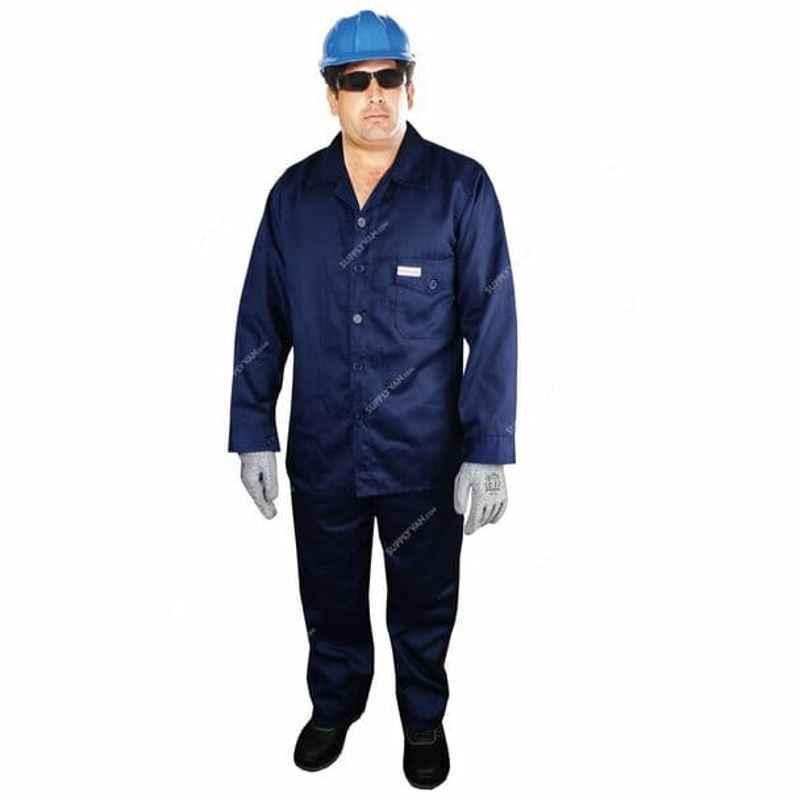 Workland Medium Navy Blue Cotton Twill Pant & Shirt, BPC