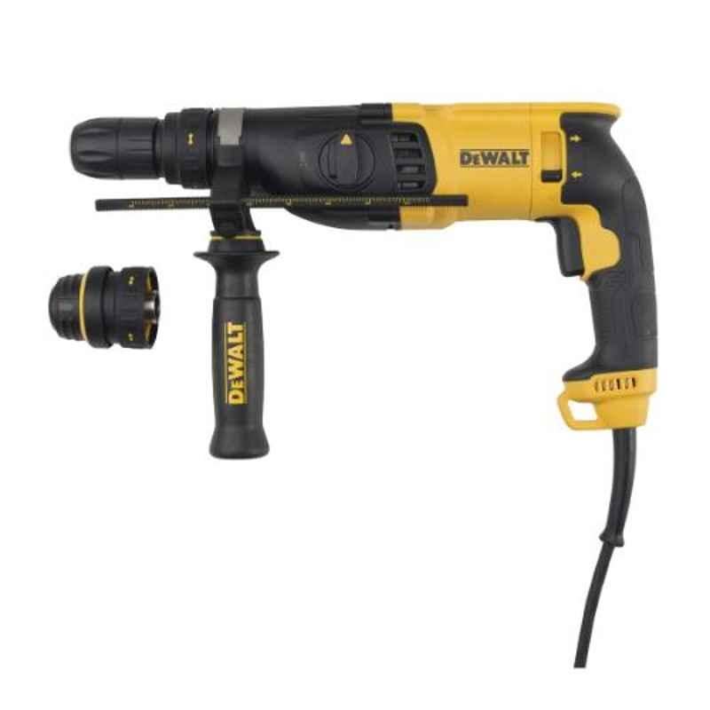 Dewalt 800W 26mm 3 Mode SDS-Plus Hammer Drill with Quick Change Chuck, D25134K-B4