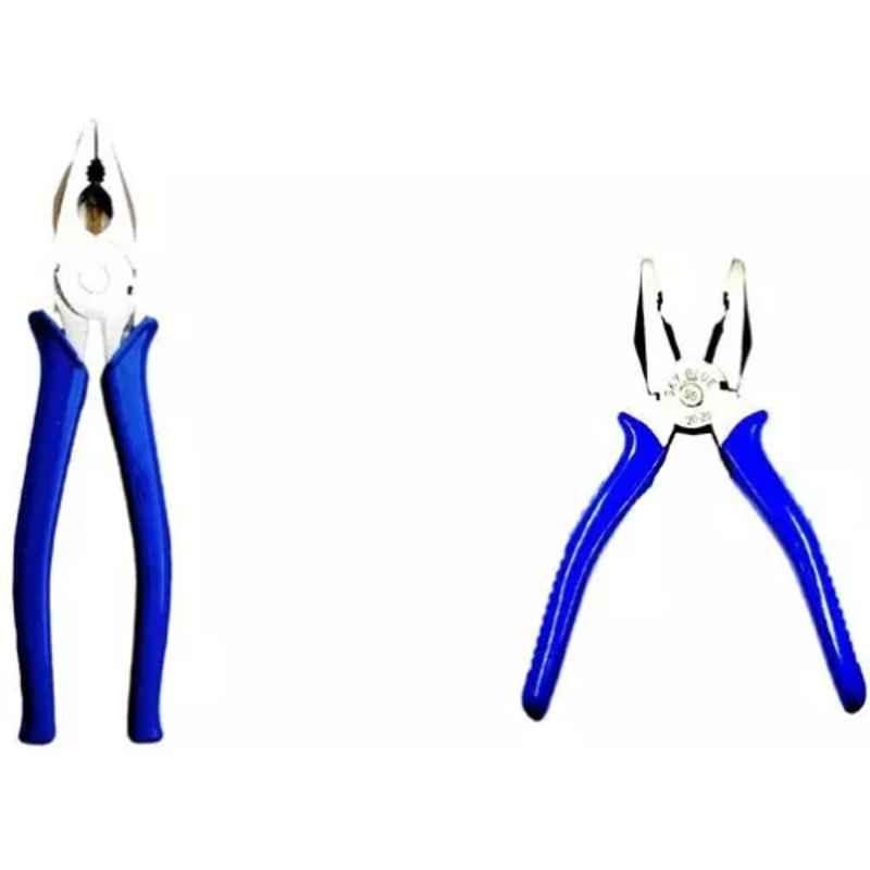 Sky Blue 2 Pcs 7.8 inch Lineman Plier Combo, SBE_PLIER_COMBO_MOD_00263
