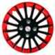 Auto Pearl 4 Pcs 15 inch Red & Black Wheel Cover Set for Maruti Suzuki Ignis