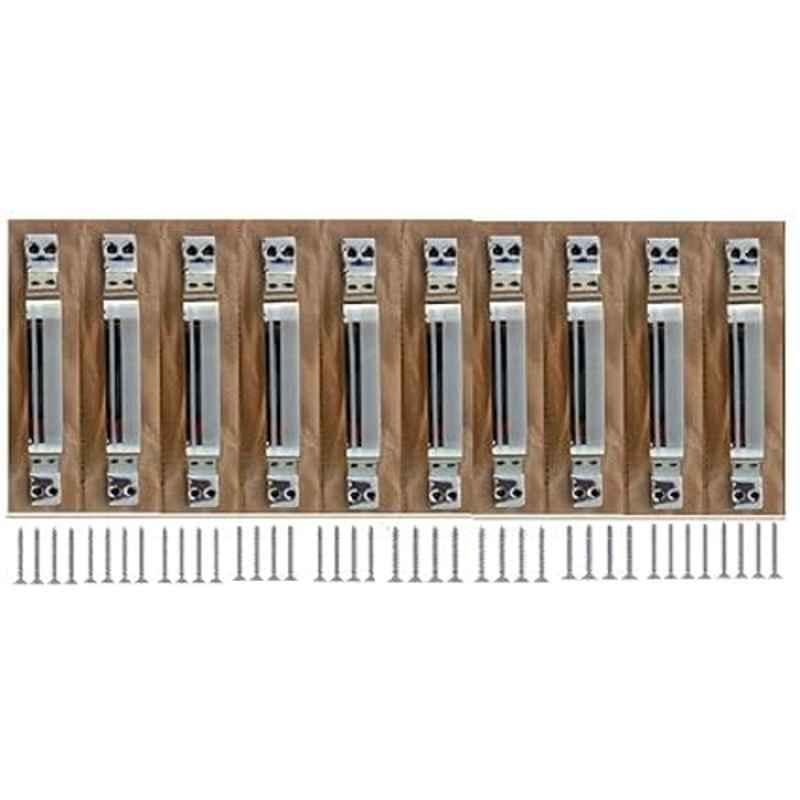 Ojass Hox 6 inch Stainless Steel Silver Cabinet Handle, SS046D10 (Pack of 10)