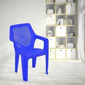 Nilkamal Trendy Plastic Blue Outdoor Chair, (Pack of 2)