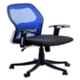 Regent Matrix Net & Metal Low Back Black & Blue Mesh Chair