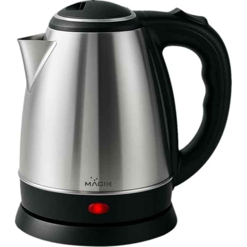 Magik Boil Pro 1.8 Litre Stainless Steel Silver & Black Electric Kettle, ACBPEC4623