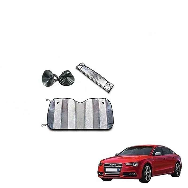 Kozdiko Aluminium Foil UV Protection Silver Windshield Sun Shade for Audi S5