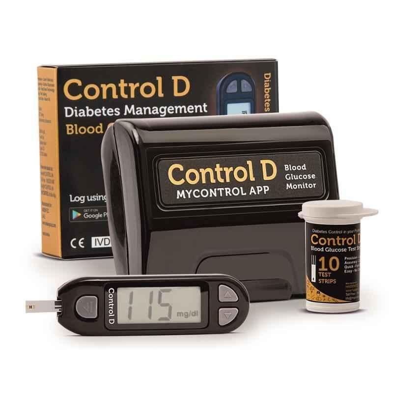 Control D Glucometer Kit with 10 Strips