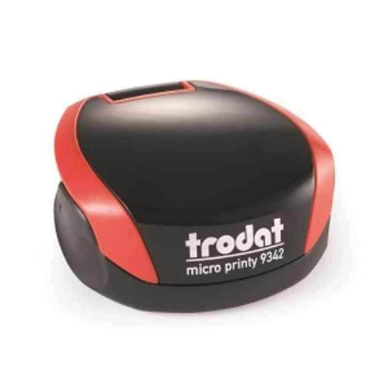 Trodat 40x40mm Micro Printy Round Text Print Stamp, 9342
