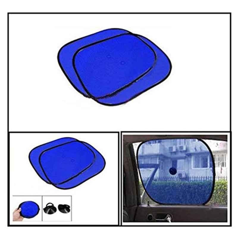 Kozdiko 4 Pcs Blue Chipkoo Car Window Sunshade Curtain Set with Suction Cups for All Cars, koz_95448