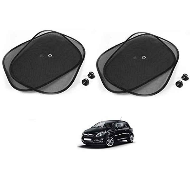 Kozdiko 4 Pcs Black Chipokoo Car Window Sunshade Curtain Set for Opel Corsa, koz_190
