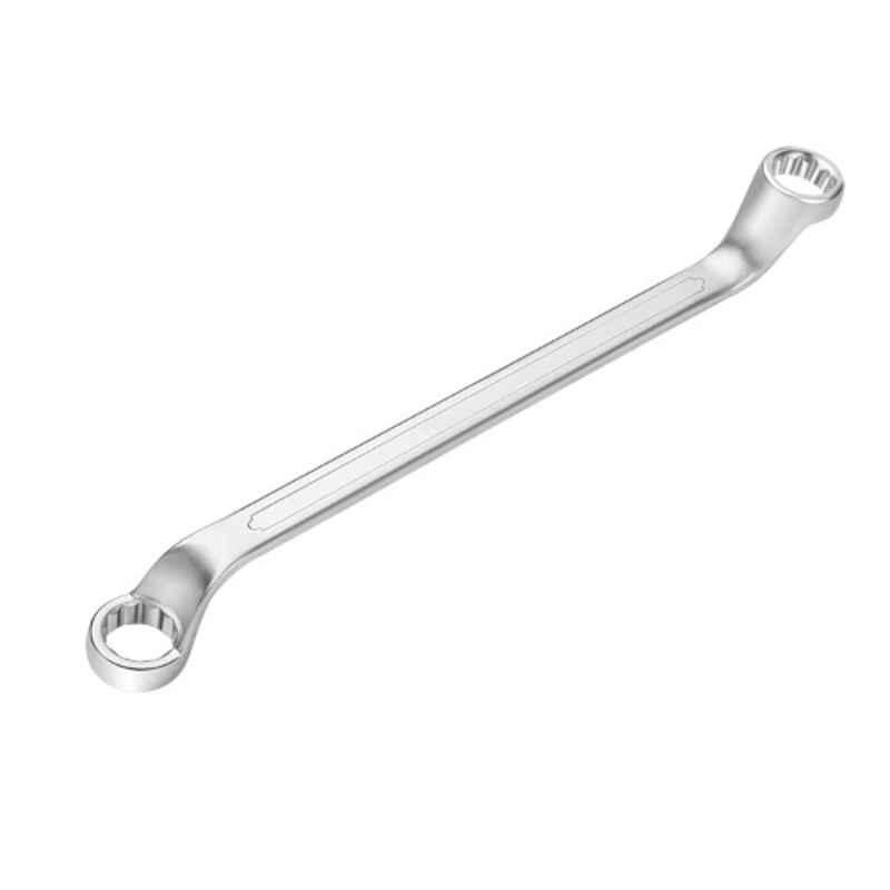 Tolsen 12x13mm CrV Chrome Plated Industrial Double Ring Spanner, 15874
