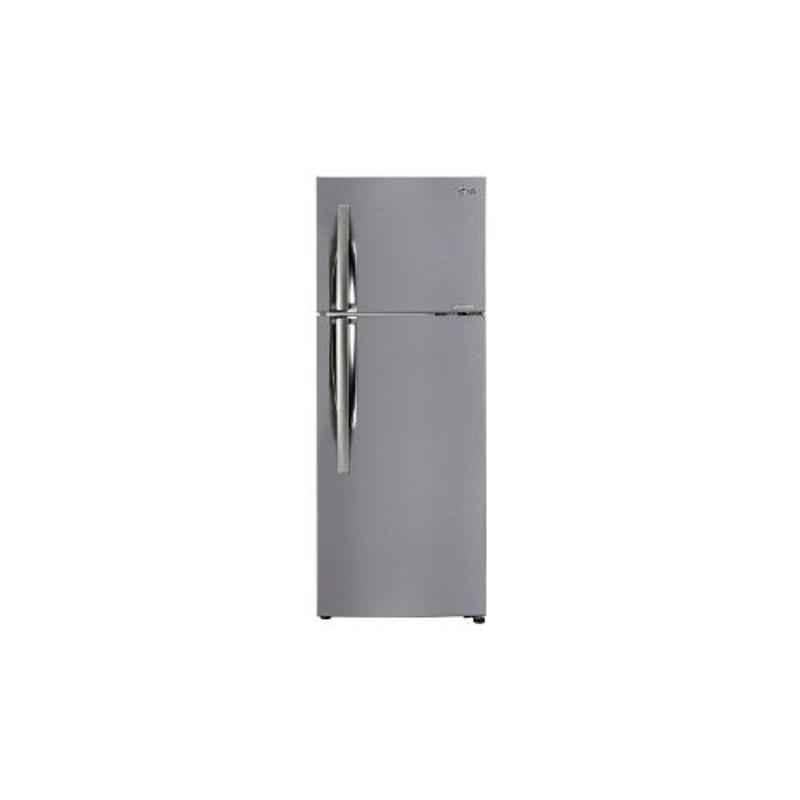 LG 308L 2 Star Shiny Steel Frost Free Smart Inverter Refrigerator, GL-C322KPZY