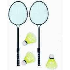 STYRKR 2 Pcs Multicolour Badminton Racket with Shuttlecocks