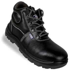 Allen Cooper AC 1008 Antistatic Steel Toe Black & Grey Work Safety Shoes, Size: 6