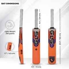 GLS Swift 400g PVC Kids Plastic Cricket Bat for 4-5 Yrs, Size: 4
