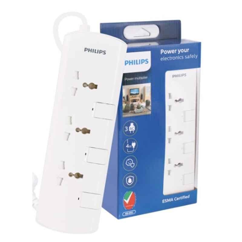 Philips ABS White Extension Socket, PHISPN3130WC, 56