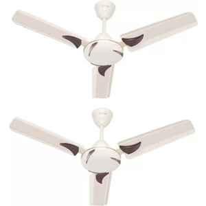 Candes Arena 50W Ivory 3 Blade Ultra High Speed Ceiling Fan, Sweep: 900 mm (Pack of 2)