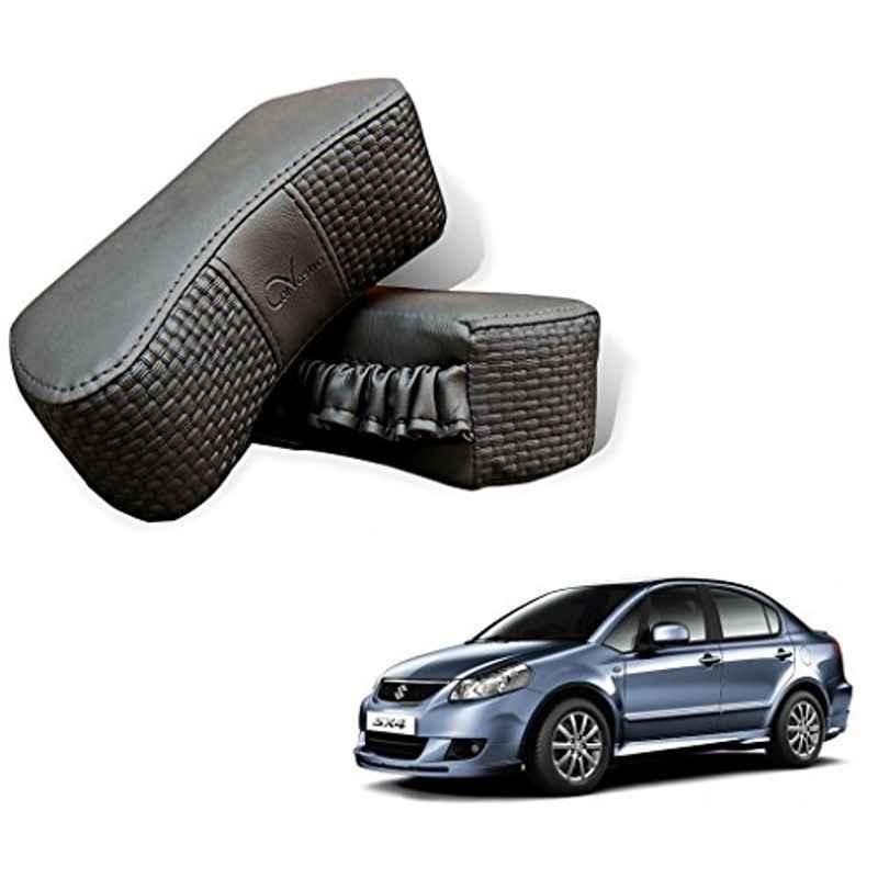 Kozdiko 2 Pcs Memory Foam Grey Car Vastra Neck Rest Cushion Set for Maruti Suzuki SX4, koz_5412