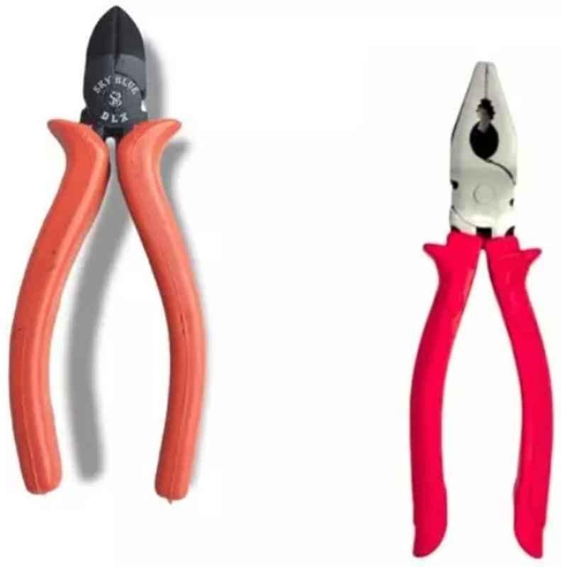 Sky Blue 2 Pcs 7.8 inch Lineman Plier Combo, SBE_PLIER_0683