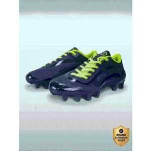 Nivia Airstrike Black & Green Football Shoes for Men, Size: 3